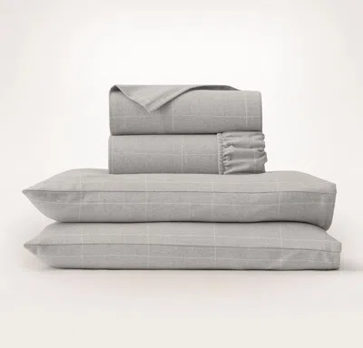 Boll & Branch Flannel Sheet Set In Gray