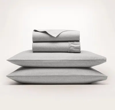 Boll & Branch Flannel Sheet Set In Gray