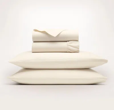 Boll & Branch Flannel Solid Sheet Set In Neutral