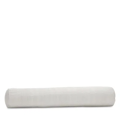 Boll & Branch Fluted Decorative Bolster Pillow With Insert In White