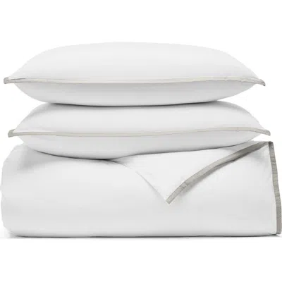 Boll & Branch Framed Percale Duvet Cover & Shams Set In Multi