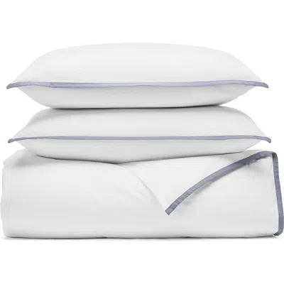 Boll & Branch Framed Percale Duvet Cover & Shams Set In White