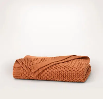 Boll & Branch Honeycomb Knit Throw Blanket
