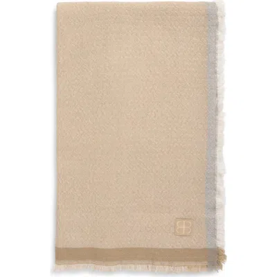 Boll & Branch Lave Wool Throw Blanket In Neutral