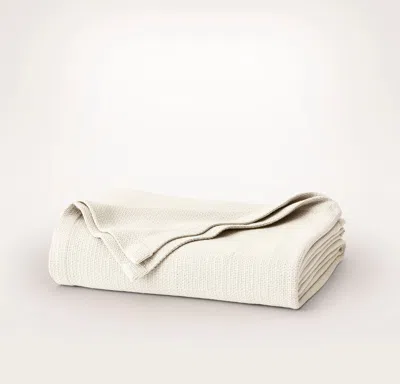 Boll & Branch Lightweight Bed Blanket In White