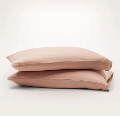 Boll & Branch Linen Pillowcase Set In Orange