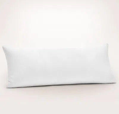 Boll & Branch Linen Velvet Paneled Pillow Cover (lumbar) In White