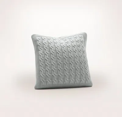 Boll & Branch Modern Cable Knit Pillow Cover (20x20) In Gray
