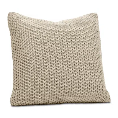 Boll & Branch Mosaic Honeycomb Knit Decorative Pillow In Neutral