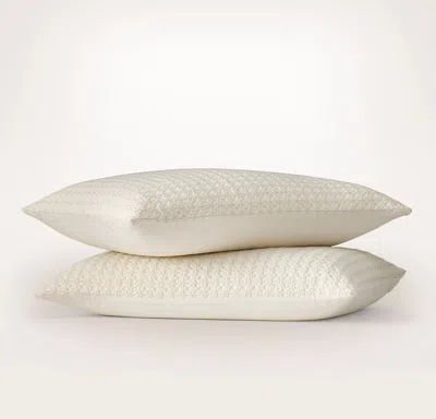 Boll & Branch Mosaic Waffle Comforter Sham Set In Brown
