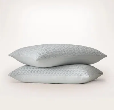 Boll & Branch Mosaic Waffle Comforter Sham Set In Gray