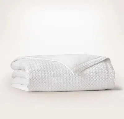 Boll & Branch Mosaic Waffle Duvet Cover In White