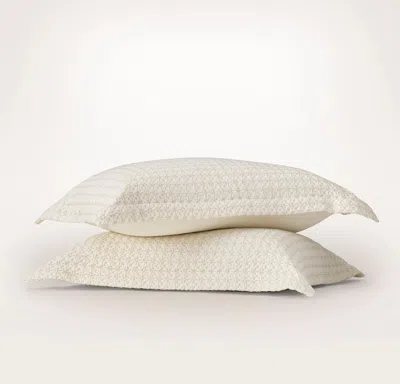 Boll & Branch Mosaic Waffle Duvet Sham Set In Neutral