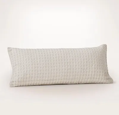 Boll & Branch Mosaic Waffle Pillow Cover In Brown