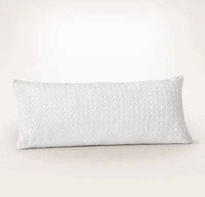 Boll & Branch Mosaic Waffle Pillow Cover In White
