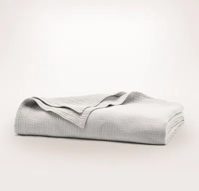 Boll & Branch Organic Dream Bed Blanket In Mist
