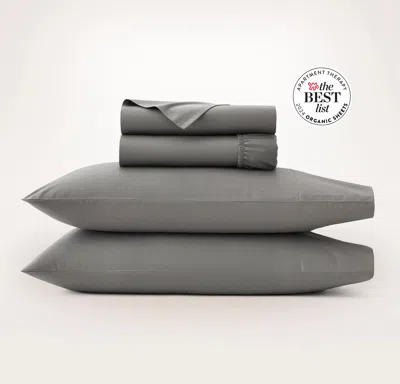 Boll & Branch Organic Percale Hemmed Sheet Set In Juniper [hidden]
