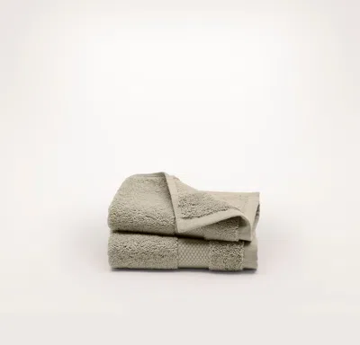 Boll & Branch Plush Washcloths (pair) In Oak