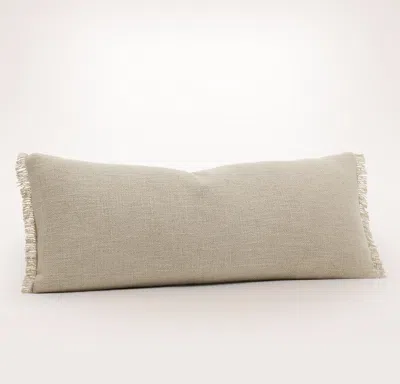 Boll & Branch Organic Relaxed Linen Blend Pillow Cover In Oak