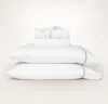 Boll & Branch Organic Signature Embroidered Sheet Set In White/shore Embroidered