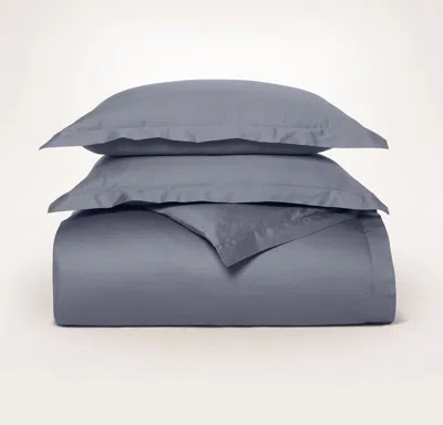 Boll & Branch Organic Signature Hemmed Duvet Set In Mineral