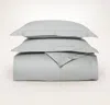 Boll & Branch Organic Signature Hemmed Duvet Set In Shore