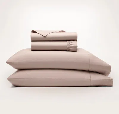 Boll & Branch Organic Signature Hemmed Sheet Set In Dusty Rose