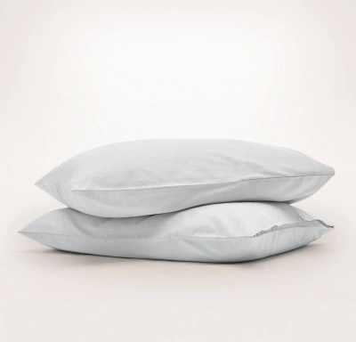 Boll & Branch Organic Signature Vintage Washed Pillowcase Set In Vintage Sky