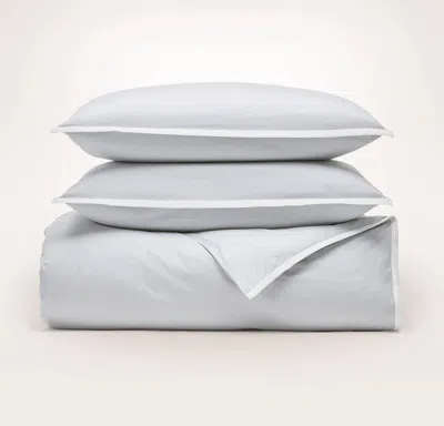 Boll & Branch Percale Embellished Duvet Set