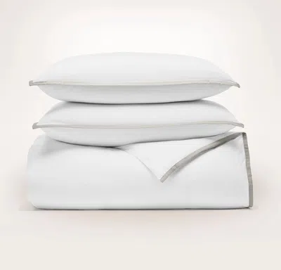 Boll & Branch Percale Embellished Duvet Set