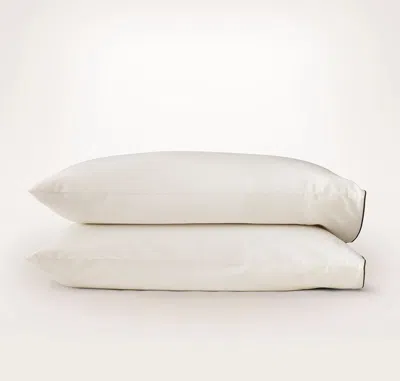 Boll & Branch Percale Embellished Pillowcase Set In Multi