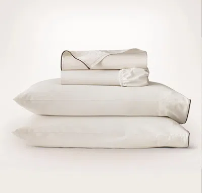 Boll & Branch Percale Embellished Sheet Set In Multi