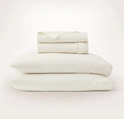 Boll & Branch Percale Embellished Sheet Set In Neutral