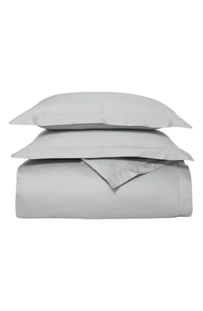 Boll & Branch Percale Hemmed Duvet Cover & Shams Set In Gray