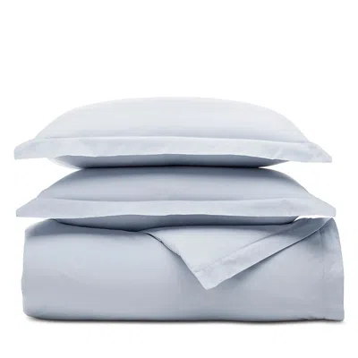 Boll & Branch Percale Hemmed Duvet Cover Set, King/cal King In Blue