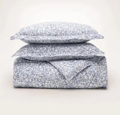 Boll & Branch Percale Hemmed Duvet Set In Gray