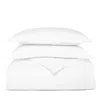 Boll & Branch Percale Hemmed Duvet Set, Full/queen In White