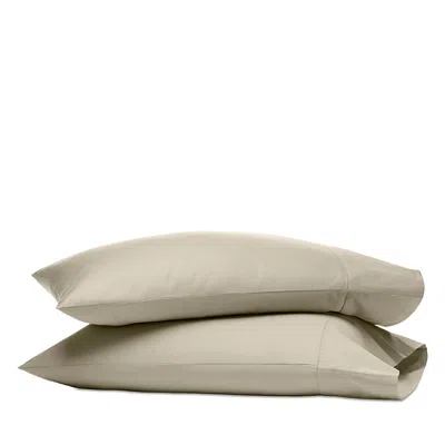 Boll & Branch Percale Hemmed King Pillowcase, Pair In Brown