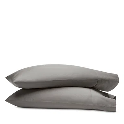Boll & Branch Percale Hemmed King Pillowcase, Pair In Gray