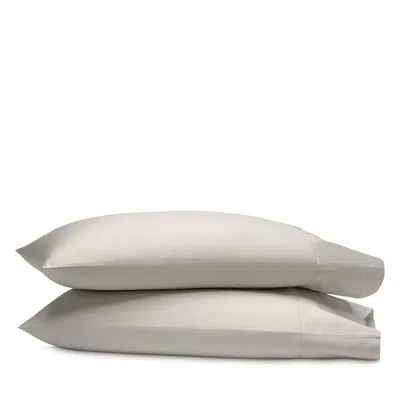 Boll & Branch Percale Hemmed King Pillowcase, Pair In Gray