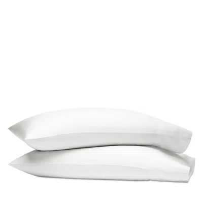 Boll & Branch Percale Hemmed King Pillowcase, Pair In White