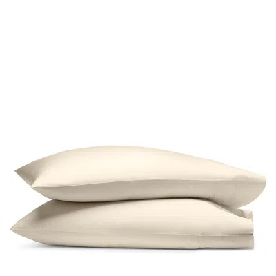 Boll & Branch Percale Hemmed Pillowcase Set, Standard In Brown