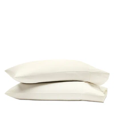 Boll & Branch Percale Hemmed Pillowcase Set, Standard In White