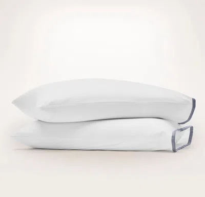 Boll & Branch Percale Hemmed Pillowcase Set In White