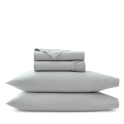 Boll & Branch Percale Hemmed Sheet Set, California King In Gray