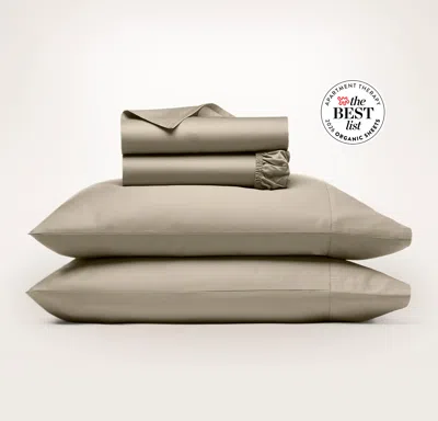 Boll & Branch Percale Hemmed Sheet Set In Gray