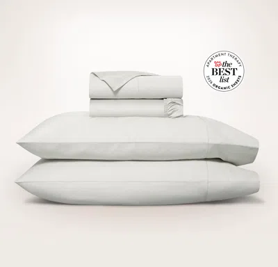 Boll & Branch Percale Hemmed Sheet Set In Gray