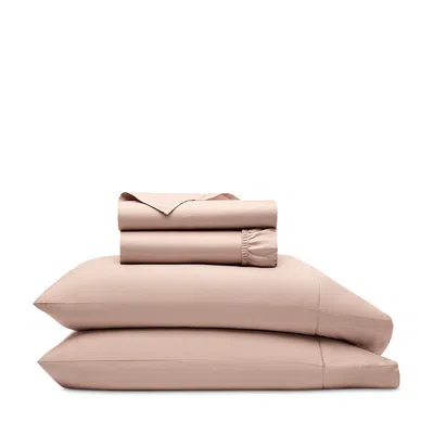Boll & Branch Percale Hemmed Sheet Set, King In Pink