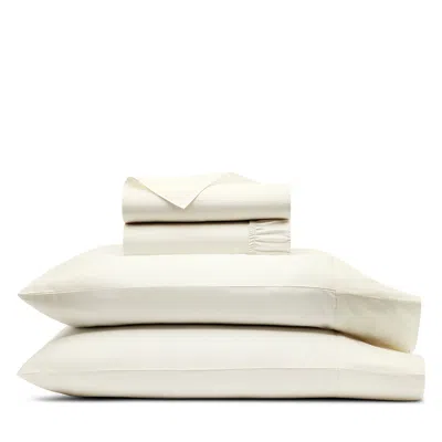 Boll & Branch Percale Hemmed Sheet Set, King With Standard Pillowcases In Neutral