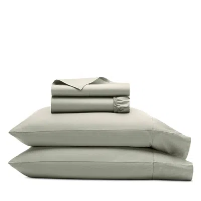Boll & Branch Percale Hemmed Sheet Set, Queen In Green